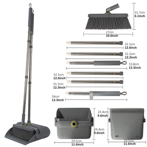 HOLAMOPA Ensemble de balais à poussière pliables 2 pièces Design de rangement peu encombrant - Product Image 4