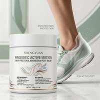 Baume pour les pieds au magnésium fermenté probiotique, soin anti-frottement pour les pieds, idéal pour les activités sportives, la course, la randonnée, l'entraînement, la marche et les activités quotidiennes.