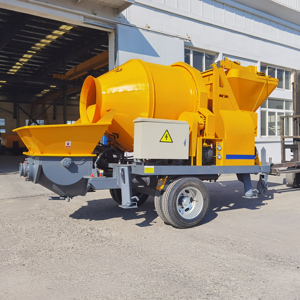 Chine Mobile électrique diesel bas prix petite mini pompe à mélange de béton machines Auto bétonnière pompe Machine à vendre - Product Image 2