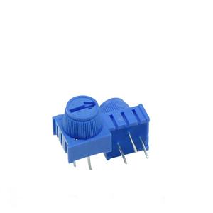 Potentiomètre de précision à résistance réglable 3386p-1-103 1k/2k/5k/10k/20k/50k, potentiomètre trimmer en ligne avec capuchon, résistance 3386p - Product Image 1
