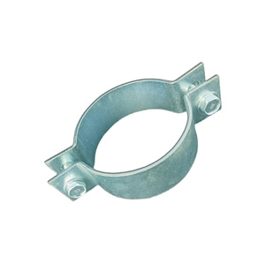 Galvanized Steel Double-Sided <b>Pole</b> Clamp 256mm for Utility Crossarms Street <b>Lights</b> - Product Image 1