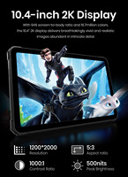 Tablette Android robuste 10,1 pouces 21560 mAh IP67, tablette industrielle PC32+64MP, reconnaissance faciale, capteur G, gyroscope, boussole