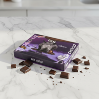 Vente en gros de chocolat dur Rhino VIP violet saveur originale, emballage extérieur et emballage de chocolat