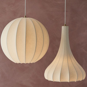 Lámpara colgante moderna, redonda, blanca, con bombilla LED E27, forma alienígena, fácil instalación, para sala de estar, dormitorio, restaurante - Product Image 4