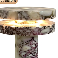 Lampe de table en marbre, style nordique moderne minimaliste, lumière chaude, lampe de chevet pour salon, hôtel, chambre à coucher