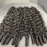 Cheveux humains bouclés birmans pour tresses au crochet, extensions de cheveux 100 % naturels pour tresses bohèmes, cheveux au crochet effet plume