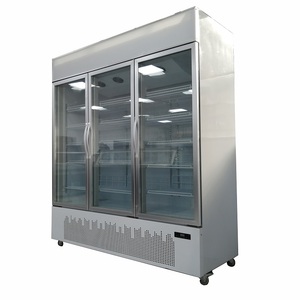 業務用アイスクリームディスプレイ縦型ショーケースガラス扉付き冷凍庫（-18~-22℃単温度） - Product Image 4