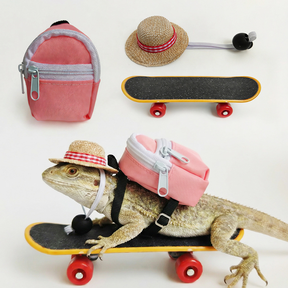 3-piece set - pink backpack