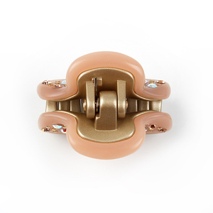 Jinhe Nueva Versión <span class=keywords><strong>Vendome</strong></span> Pinzas para el Cabello de 3.2cm, Tamaño Pequeño, Pinza para el Cabello con Diamantes de Imitación Dorados, Accesorios para el Cabello de Acetato de Alta Calidad - Product Image 5