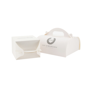 Biểu Tượng Tùy Chỉnh In Cấp Thực Phẩm Các Tông Màu Trắng Giấy Món Quà Sinh Nhật Pastry Bánh Hộp Với Cửa Sổ Rõ Ràng - Product Image 5