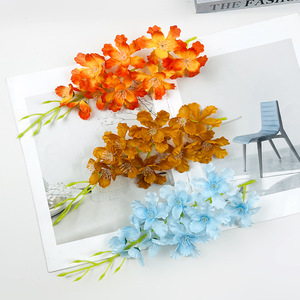 Guirlande de fleurs artificielles Delphinium 28cm, bouquet en soie pour mariage, décoration de la maison, accessoires de photographie - Product Image 1