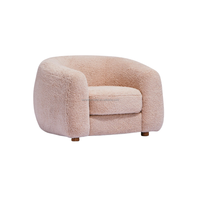 Fauteuil simple au design moderne et nouveau, canapé rembourré avec dossier