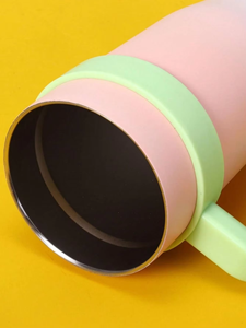 40oz Stainless Steel Tumbler <b>Double</b> <b>Wall</b> Vacuum Insulated Travel Mug With Handle and Straw Custom Logo - Product Image 3