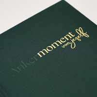 Journal de pleine conscience en tissu lin A5 avec logo personnalisé, journal de guérison de soi avec 3 choix de couleurs esthétiques