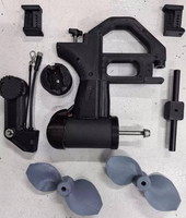 Système de pédalier électrique sans balais 12V 24V pour kayak, commande par poignée, haute poussée, hélice de bateau kayak capable de marcher en marche arrière avec pièces de fixation