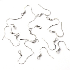 Ganchos para orejas de acero inoxidable de 2.0 mm, accesorios para la fabricación de pendientes, piezas para joyería DIY. - Product Image 5