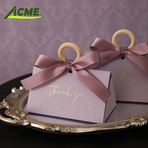 กล่องขนมขายดี กล่องของขวัญงานแต่งงานสุดหรู กล่องกระดาษพกพาสะดวกสำหรับงานแต่งงานและวันวาเลนไทน์ - Product Image 4