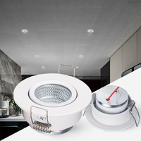 Spot LED encastré OKELI 1W 3W, mini spot LED rond en aluminium fin pour armoire