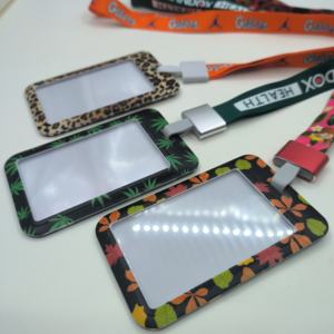 最小注文なしカスタマイズされたロゴポリエステルストラップネックストラップ、カラフルなUVプリントABSIDカードホルダー付き - Product Image 6