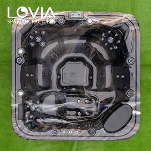 Bak Mandi <span class=keywords><strong>Whirlpool</strong></span> Luar Ruangan Deluxe Besar untuk 6 Orang dengan Pijat Hidro - Product Image 4