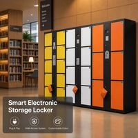 Système de casiers électroniques intelligents avec écran tactile, contrôle d'accès, armoire composite multi-portes pour salle de sport, campus, hôtel