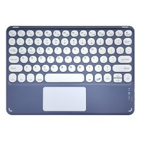 En çok satan 2.4Ghz Mini kablosuz Touchpad klavye ergonomik multimedya klavye taşınabilir şarj edilebilir klavye