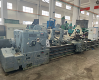 Tour horizontal d'occasion Shanghai Heavy C61100, grande portée, longue table, pour tournage de rouleaux