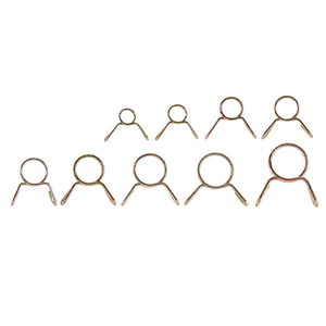 Kit de clips de formes pour fil de piano en acier inoxydable métallique personnalisé ressort de torsion bobine de <span class=keywords><strong>suspension</strong></span> collier de serrage couleur zinc - Product Image 4