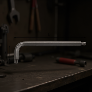 Llave hexagonal en forma de L de 280 mm de longitud, herramienta de precisión de tamaño métrico para reparación mecánica - Product Image 3