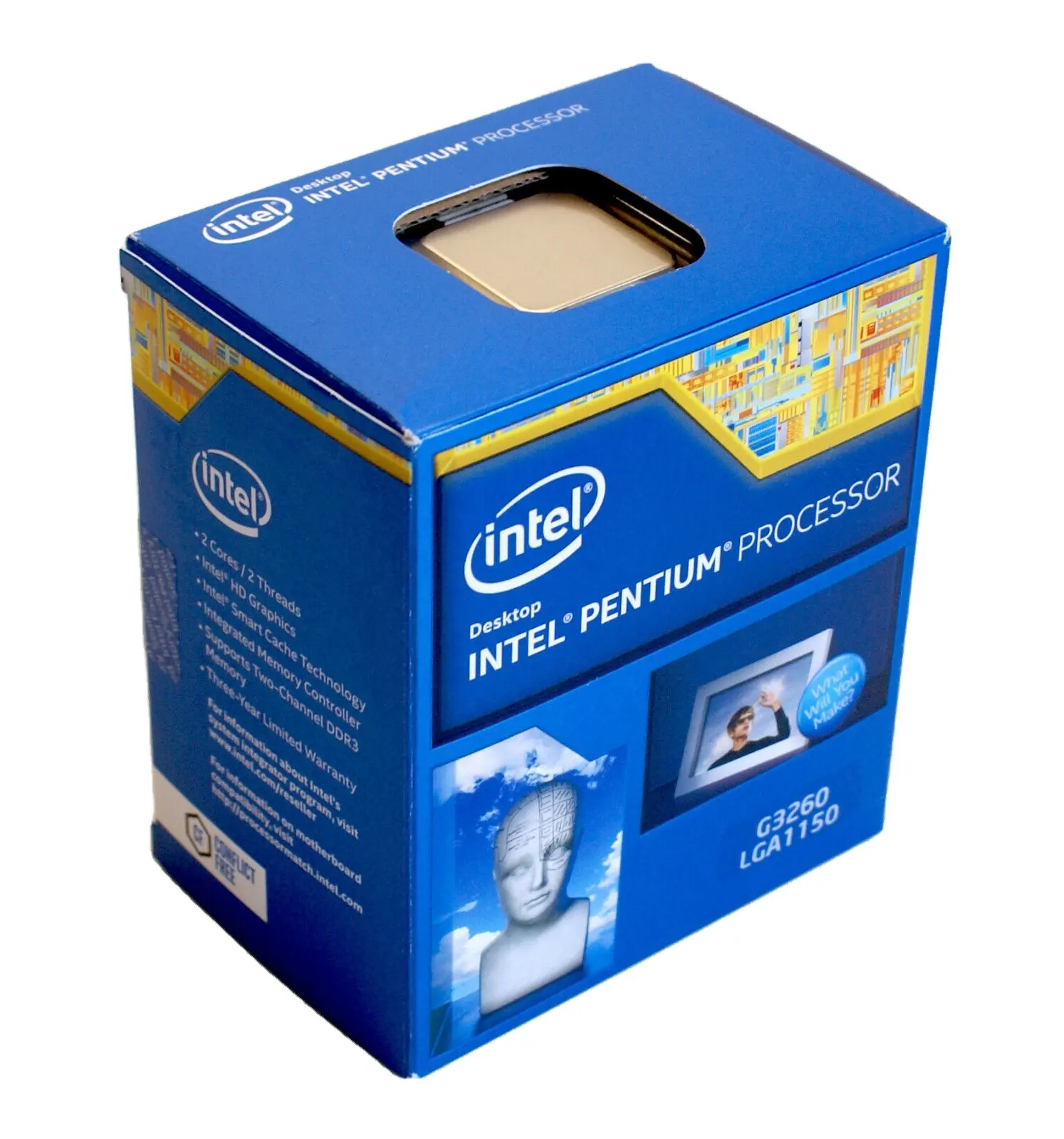 עבור מעבד פנטיום אינטל מעבד g3260 3.3 GHz cpu lga 1150 bx80646g3260 sr1k8 Haswell 30 מעבד מעבד כפול ליבה sr1k8