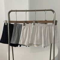 Celana Pendek Bermotif Bunga Brandy BM untuk Wanita, Celana Tidur Pinggang Elastis dengan Tali Serut, Celana Pendek Tiga Perempat untuk Musim Panas, Celana Santai untuk di Rumah