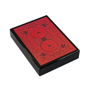 New Illusion Card Box Black Mysterious Box Magnetic Card Case Easy Magic Trick Toys for Kids