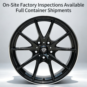 Jantes Flowtone, jantes forgées Flow Formed, 5x112, 5x114.3, 5x100, 4x100 PCD, 16, 17 pouces, noires, multi-branches, pour Audi, Toyota, Kia - Product Image 3