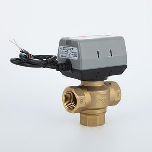 Válvula de Latón Eléctrica VC6013, Válvula de Agua de Tres Vías con Control de Flujo de Temperatura Ambiente para Unidades de Fan Coil, Pieza para Sistemas HVAC - Product Image 3