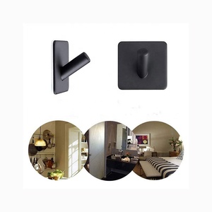 Bán Buôn Thép Không Gỉ Bằng Gỗ Trang Trí Tự Dính Tường Quần Áo Áo Hat <span class=keywords><strong>Hooks</strong></span> Cho Tường - Product Image 3