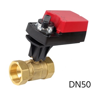 DN50, двухпозиционный Поворотный электрический шаровой клапан, Электрический водяной клапан с 8 нм демпферным приводом - Product Image 4
