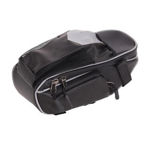 Sac de selle de vélo imperméable, sac de siège arrière, capacité de 1L, accessoire de cyclisme pour vélo de montagne, vélo pliant, noir, rouge - Product Image 2