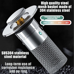 Acier inoxydable Argent Pop Up Égouttoir Salle De Bains <span class=keywords><strong>Évier</strong></span> Bouchon Attrape Cheveux Lavabo Lavabo Bouchon Vidange - Product Image 2