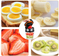 Handmatige SUS304 roestvrijstalen messen fruit- en eiersnijder, bananen- en aardbeien snijder, champignonsnijder, kernverwijderaar, eenvoudig in gebruik