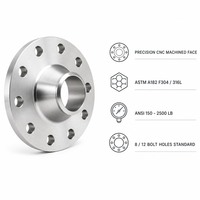 Bride à col de soudure à face surélevée en acier au carbone ASTM A105, forgée OEM, haute pression, pour pipeline de pétrole et de gaz, ASME B16.5 Classe 900, NACE MR0175