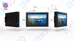 Pantalla Táctil de 65 Pulgadas para Exteriores, Montada en la Pared, 4K UHD LCD, Señalización Digital Publicitaria - Product Image 2
