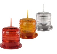 Lampe de signalisation d'urgence solaire à LED haute visibilité, rouge, jaune, ambre, lumière stroboscopique