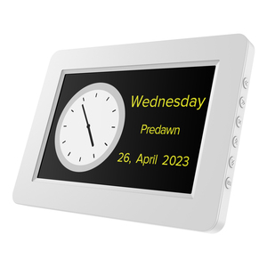 8 inch <span class=keywords><strong>LCD</strong></span> nền đen màu vàng và trắng văn bản mất trí nhớ hiển thị ngày ngày thời gian đồng hồ cho mất trí nhớ người cao tuổi - Product Image 4