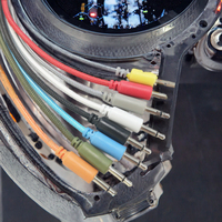 Câble de raccordement tressé en nylon mono de 3.5mm avec blindage en feuille Câbles de raccordement Eurorack pour synthétiseurs modulaires