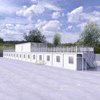 Maison conteneur préfabriquée en acier détachable moderne à prix d'usine pour usage hôtelier, modèle 20 pieds