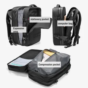 2024 Luxury Multi-Function Airbag Backpack Men's Large Capacity Mochilas Backpack Oxford Waterproof Backpack For Traveling