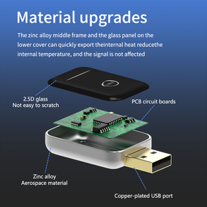Mini nhỏ không dây Carplay Wirefree xe chơi Adapter USB dongle không có internet wifi 5.8GHz iPhone x253 W205 cho VW Jetta MK6 Hilux - Product Image 6
