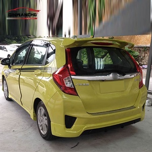 Vente en gros d'usine pour Honda Fit <span class=keywords><strong>Jazz</strong></span> 2014 2015 2016 2017 Kit carrosserie style Mugen : Lame avant, Lame arrière, Jupes latérales - Product Image 4