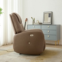 Luxus moderner Liegestuhl Electric Power Medical Sillon Verstellbare Sofas Bequemer Holzrahmen stoff für Wohnzimmer