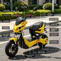 Moto électrique haute vitesse MTBGO 2026, grande autonomie, dernier design, couleur tendance
